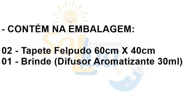Kit 2 Tapete Onix 60 x 40 Peludo Felpudo Quarto Sala Entrada - Marrom - 3
