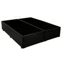 Ver imagem 6 de Cama Box Baú Casal Bipartido Sintético Sereneprime Preto 138x188x44