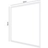 Painel Led Modular Embutir 62x62cm 40w 4000k Black+decker Luz Amarela Neutra 3200lm Bivolt Branco - 2
