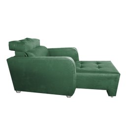 Poltrona Reclinavel Sala de Estar Safira Amamentação Verde - 2