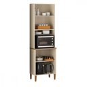 Ver imagem 3 de Paneleiro Cristaleira Tunisia 4 Portas Off White com Canelato Atualle