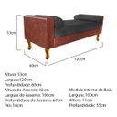 Ver imagem 4 de Recamier Félix Solteiro 120cm Corano Nozes e Linho Chumbo
