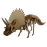 Brinquedo Quebra Cabeça 3D Dinossauro Tricerátops Mdf - 2