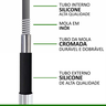 Torneira Gourmet Preta Flexivel Silicone C/ Ajuste de Jato Sn18 Snel Metais - 5