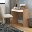 Ver imagem 1 de Mesa de Computador Bari Amêndoa/Off White Móveis Sul