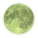 Ver imagem 1 de Adesivo De Parede Decorativo Lua Brilha No Escuro 60 X 60cm