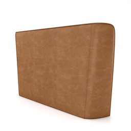 Cabeceira Design para Cama King Torres Pés em Madeira Pu/bouclê Caramelo/off White G91 - Gran Belo - 8