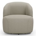 Ver imagem 4 de Sofá 3 Lugares 205cm com Poltrona Giratória Orgânica Heidy F04 Linho Bege - Lyam Decor