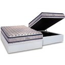 Ver imagem 1 de Cama Box Baú Casal: Colchão Molas Ensacadas Paropas MasterPocket Blue + Base CRC Courano White(