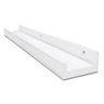 Prateleira de Madeira Multiuso 60cm Branco Moldurarte - Branco - 1