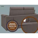 Ver imagem 6 de Sofá Confort 1,80M Assento Retrátil e Reclinável Velosuede Marrom - NetSofás