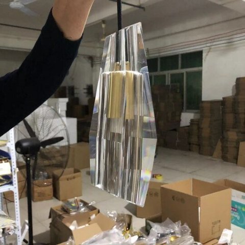 Pendente moderno pingente de cristal para quarto cabeceira tv restaurante bar showroom. marmenkina -