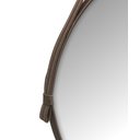 Ver imagem 3 de Espelho Redondo Decorativo 50cm Suspenso com Alça de Couro