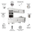 Ver imagem 3 de Armário de Cozinha CP07 para Pia 100cm Pérola Z34 Branco - Mpozenato