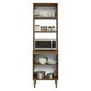 Ver imagem 2 de Torre Quente 60 cm 3 Portas Rustic/Preto Lille Madesa