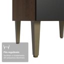 Ver imagem 6 de Torre Quente 60 cm 3 Portas Rustic/Preto Lille Madesa
