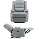 Ver imagem 7 de Cadeira do Papai Reclinavel Elétrica e Usb Corino Premium Cinza