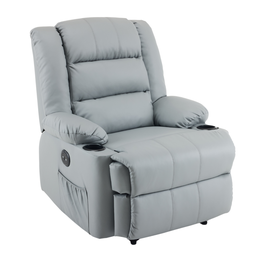 Cadeira do Papai Reclinavel Elétrica e Usb Corino Premium Cinza - 10