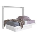 Ver imagem 3 de Cama Casal Articulada Horizontal 194,2cm X 145,7cm C/ Nichos Cor:branco