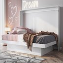 Ver imagem 1 de Cama Casal Articulada Horizontal 194,2cm X 145,7cm C/ Nichos Cor:branco