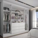 Ver imagem 2 de Guarda-roupa Casal Honey 4 Portas 6 Gavetas com Espelho - Panorama Móveis