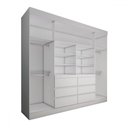 Ver imagem 5 de Guarda-roupa Casal Honey 4 Portas 6 Gavetas com Espelho - Panorama Móveis