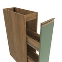 Ver imagem 5 de Nicho Porta Condimentos Celeste Kappesberg 100% Mdf Nogueira/verde 20cm