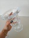 Ver imagem 6 de Vaso Proença Decorativo Cachepô Enfeite 20x15x15cm Cristal Eco Transp