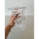 Ver imagem 3 de Vaso Proença Decorativo Cachepô Enfeite 20x15x15cm Cristal Eco Transp