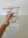 Ver imagem 3 de Vaso Proença Decorativo Cachepô Enfeite 20x15x15cm Cristal Eco Transp