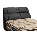 Ver imagem 1 de Cabeceira Cama Box Estofada Queen Queen Imperador Suede Cinza - Simbal