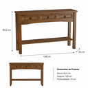 Ver imagem 3 de Aparador Buffet 3 Gavetas Imperial Imbuia Mpo