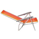 Ver imagem 7 de Kit 04 Cadeiras de Praia Reclin.Tramontina Bali Baixa Alumínio c/ Assento Laranja e Amarelo