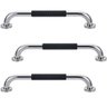 Barra de Apoio 30cm Inox Suporte Antiderrapante Casa Banheiro Box Kit 3 Unidades Idoso Cadeirante Ge - 1