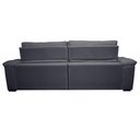 Ver imagem 6 de Sofá Retrátil e Reclinável 2,75m Molas Ensacadas Cama inBox Big Home Bordado 3D Linho Cinza