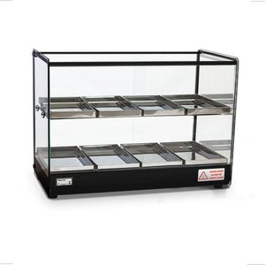 Estufa Vitrine Aquecedor para Salgados Dupla 8 Bandejas 220v