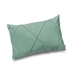 Porta Travesseiro Unitário em Veludo Drapeado Várias Cores Cor:verde Menta - 1