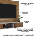 Ver imagem 5 de Painel Suspenso Tv 65 Pol 160 Cm Ambar Cinamomo Off White Bechara
