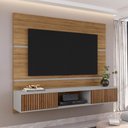 Ver imagem 6 de Painel Suspenso Tv 65 Pol 160 Cm Ambar Cinamomo Off White Bechara