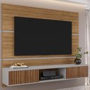 Ver imagem 2 de Painel Suspenso Tv 65 Pol 160 Cm Ambar Cinamomo Off White Bechara