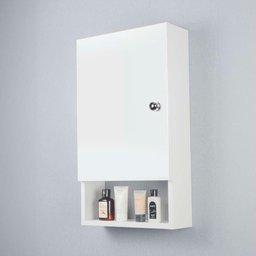 Armário para Banheiro Lavabo Nilo Branco 34cm - 2