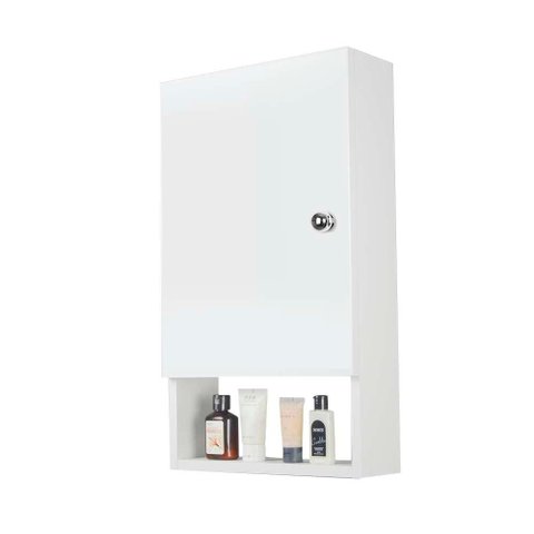 Armário para Banheiro Lavabo Nilo Branco 34cm