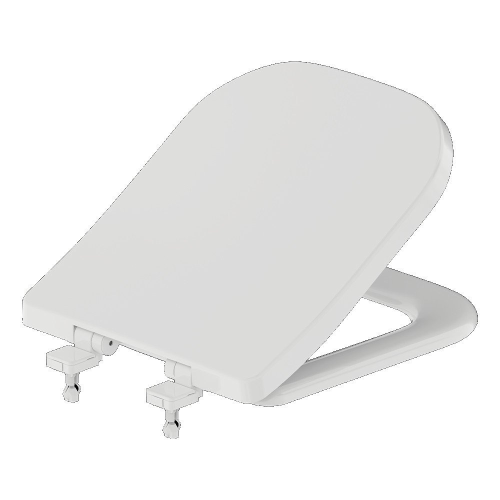 Assento Sanitário Deca modelo Quadra Soft Close Branco Censi - 1