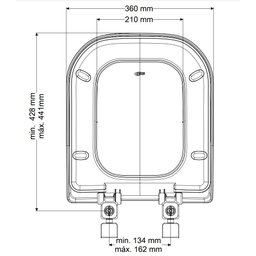 Assento Sanitário Deca modelo Quadra Soft Close Branco Censi - 3