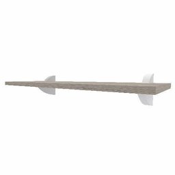 Prateleira 25x60 cms com suporte incluso DECORE CLIP 2560 - Freixo FF (Finish Foil) com textura de m - 1