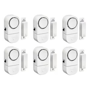 Kit 06 Alarme Sonoro Invasão Residencial Porta Janela Portão