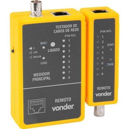 Testador Cabo de Rede Rj45 e Cabo Coaxial - Vonder - 1