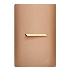 Conjunto Interruptor Paralelo Horizontal com Suporte 4x2 - Dicompel Novara Ouro Rose Gold