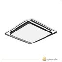 Ver mais imagens de Luminária de Teto Plafon Sobrepor Hoop Preto Quadrado 72w Multicor Bivolt