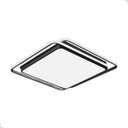 Ver imagem 1 de Luminária de Teto Plafon Sobrepor Hoop Preto Quadrado 72w Multicor Bivolt